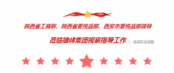 陕西省工商联、陕西省委统战部、西安市委统战部领导莅临雄峰集团指导工作