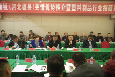 陕西蒲城(河北雄县)县情优势推介暨塑料制品行业招商恳谈会成功召开